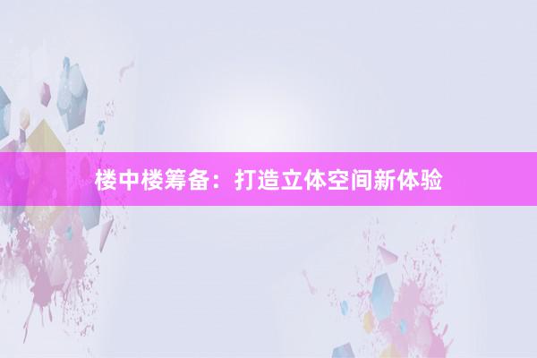 楼中楼筹备：打造立体空间新体验