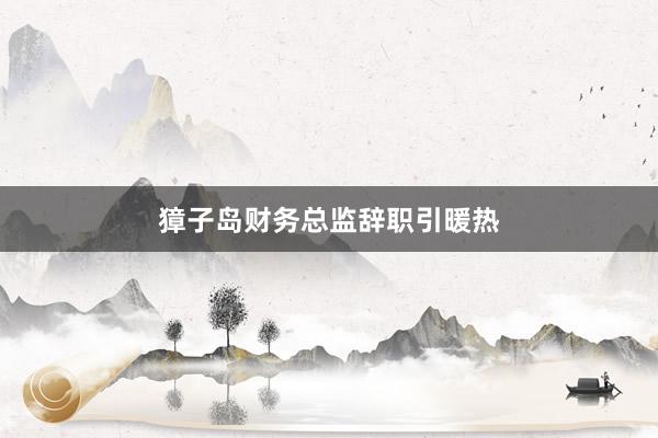 獐子岛财务总监辞职引暖热
